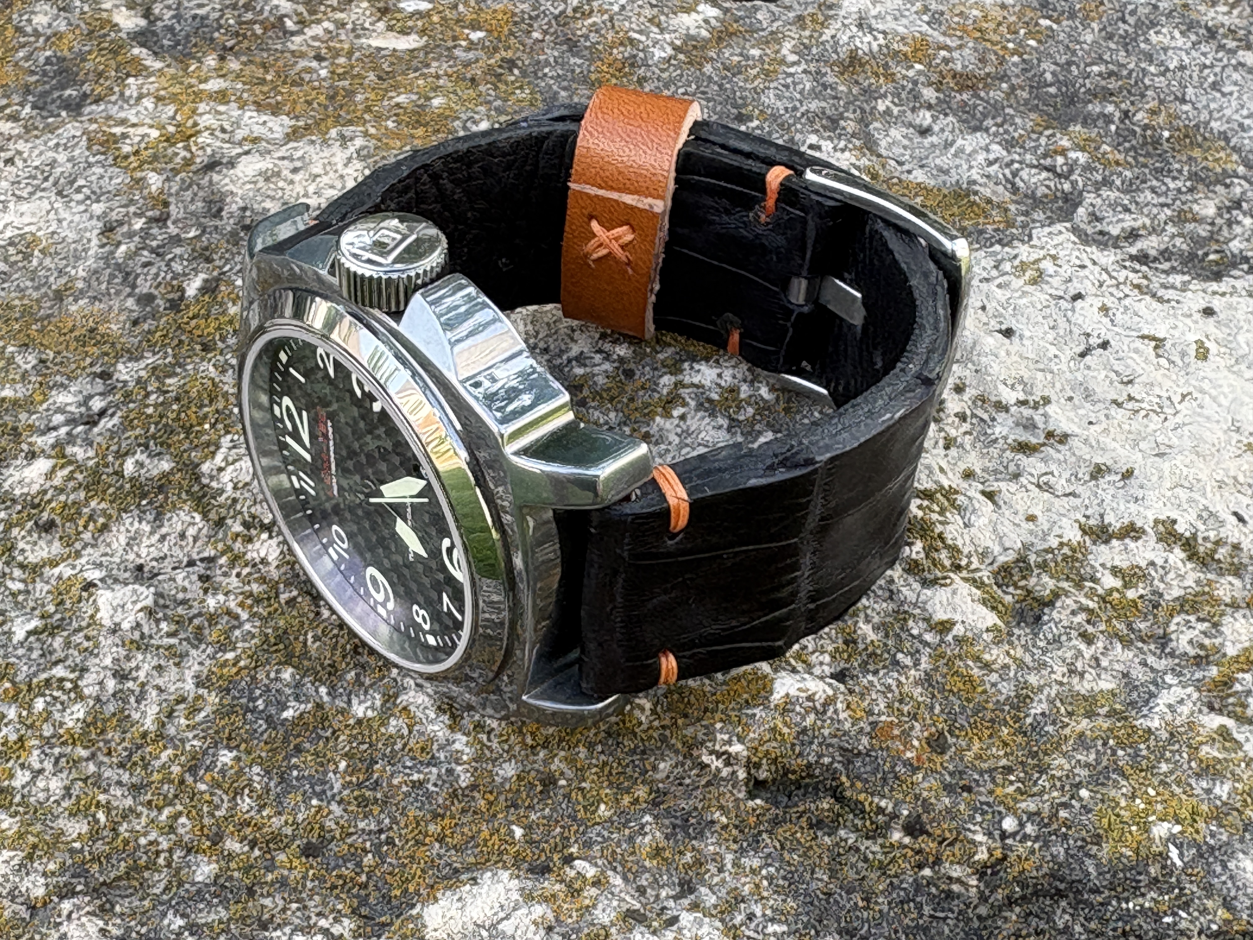 Crocodile Strap, Black