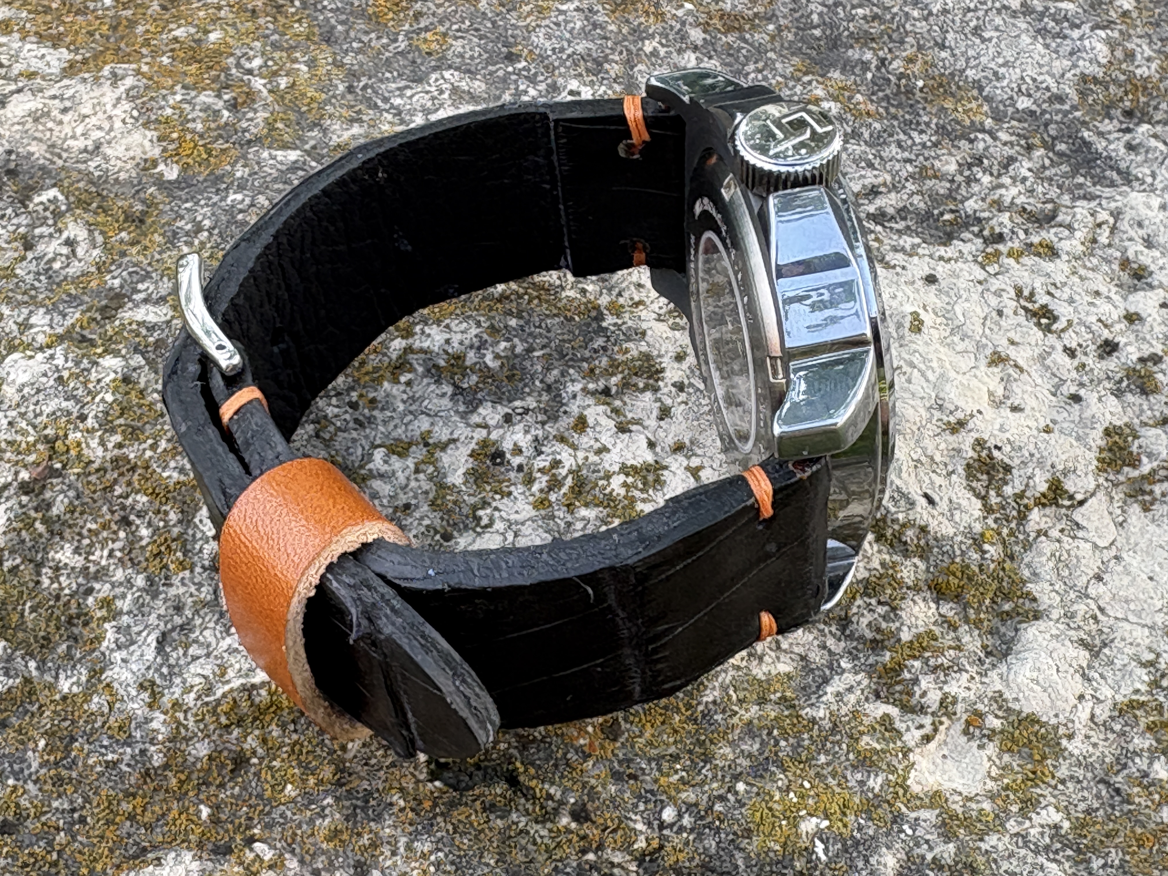 Crocodile Strap, Black