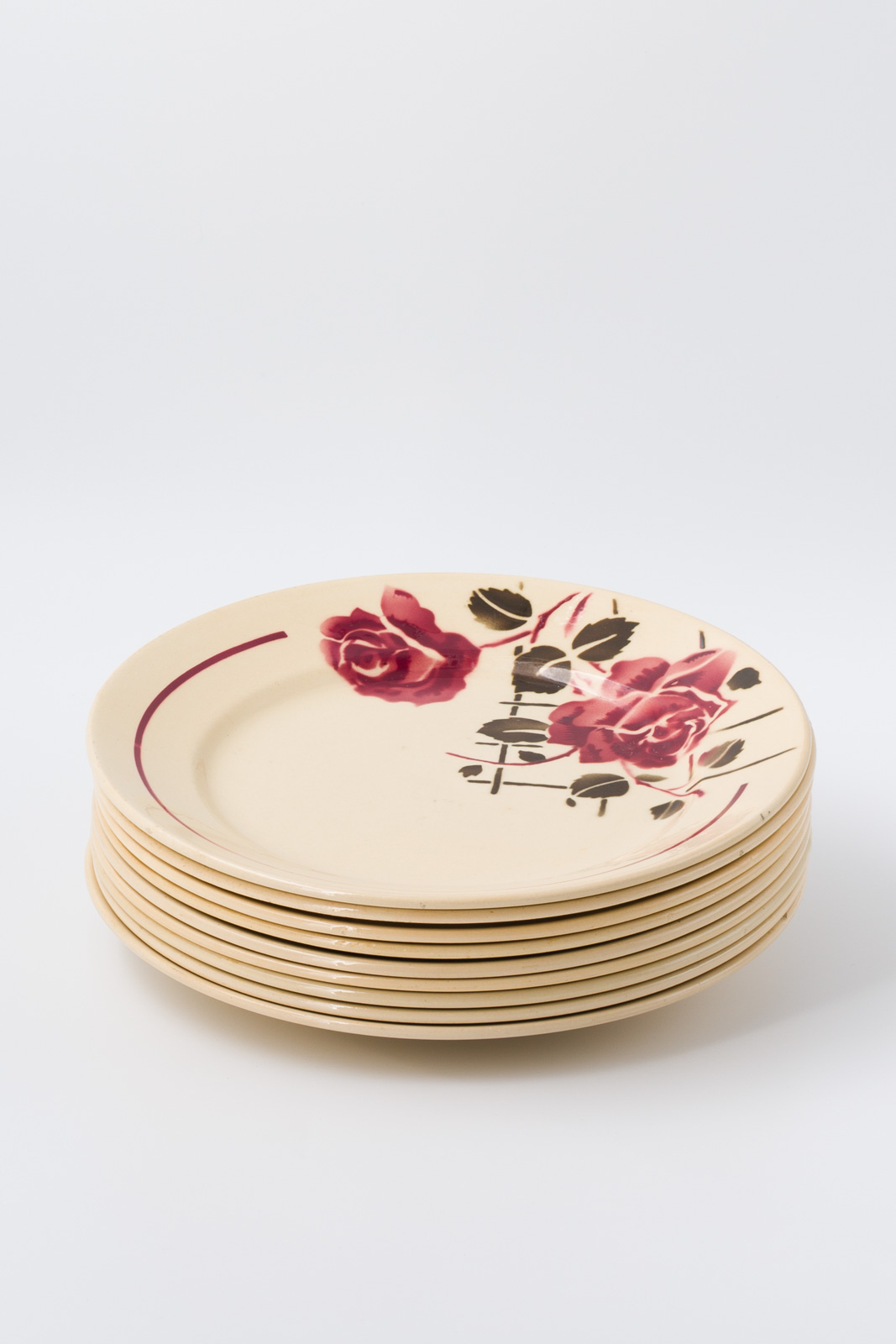Service de table Badonviller « Simone » en faïence française – Années 1940