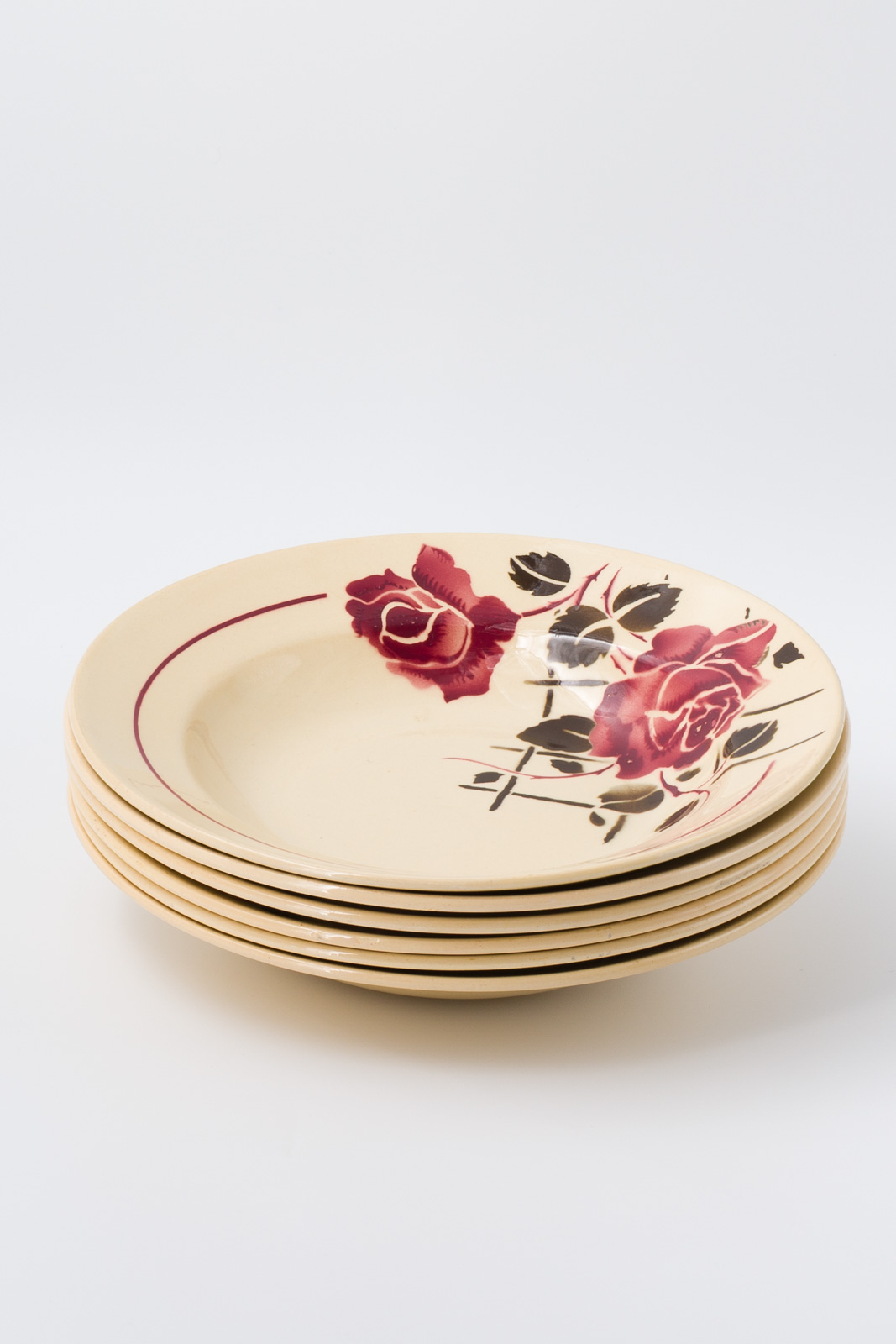 Service de table Badonviller « Simone » en faïence française – Années 1940