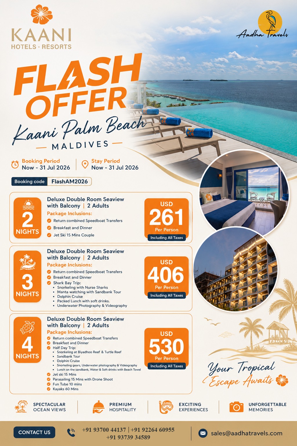 Kaani Palm Beach Maldives Tropical Escape
