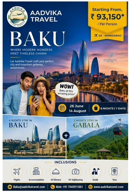 BAKU AND GABALA AZERBAIJAN | FIXED DEP 6N7D EX AMD | JUN & AUG