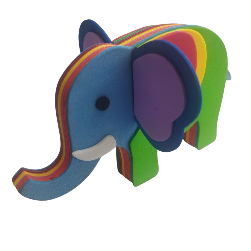 Archivo Vectorial para Corte en Fomi Elefante (SVG, PDF, PNG, JPG)