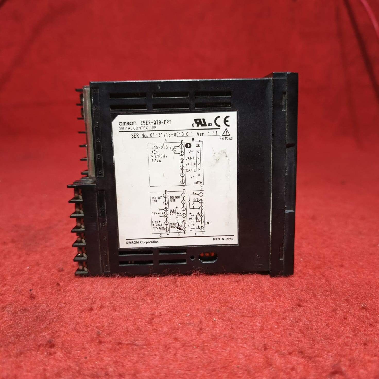 OMRON E5ER-QTB=DRT DIGITAL CONTROLLER 