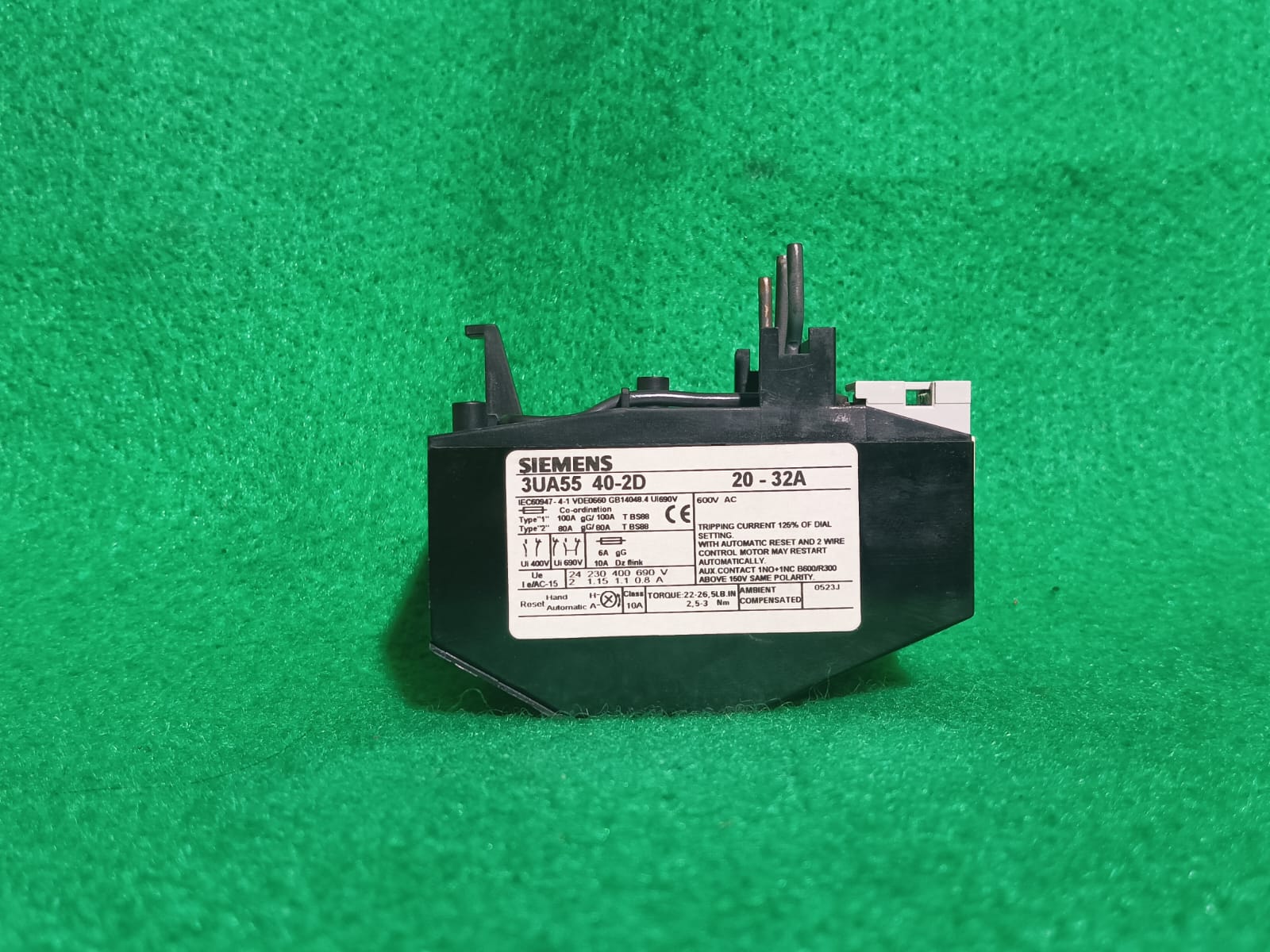 THERMAL OVERLOAD RELAY SIEMENS 3UA55 40-2D 3UA5540-2D 20-32A 