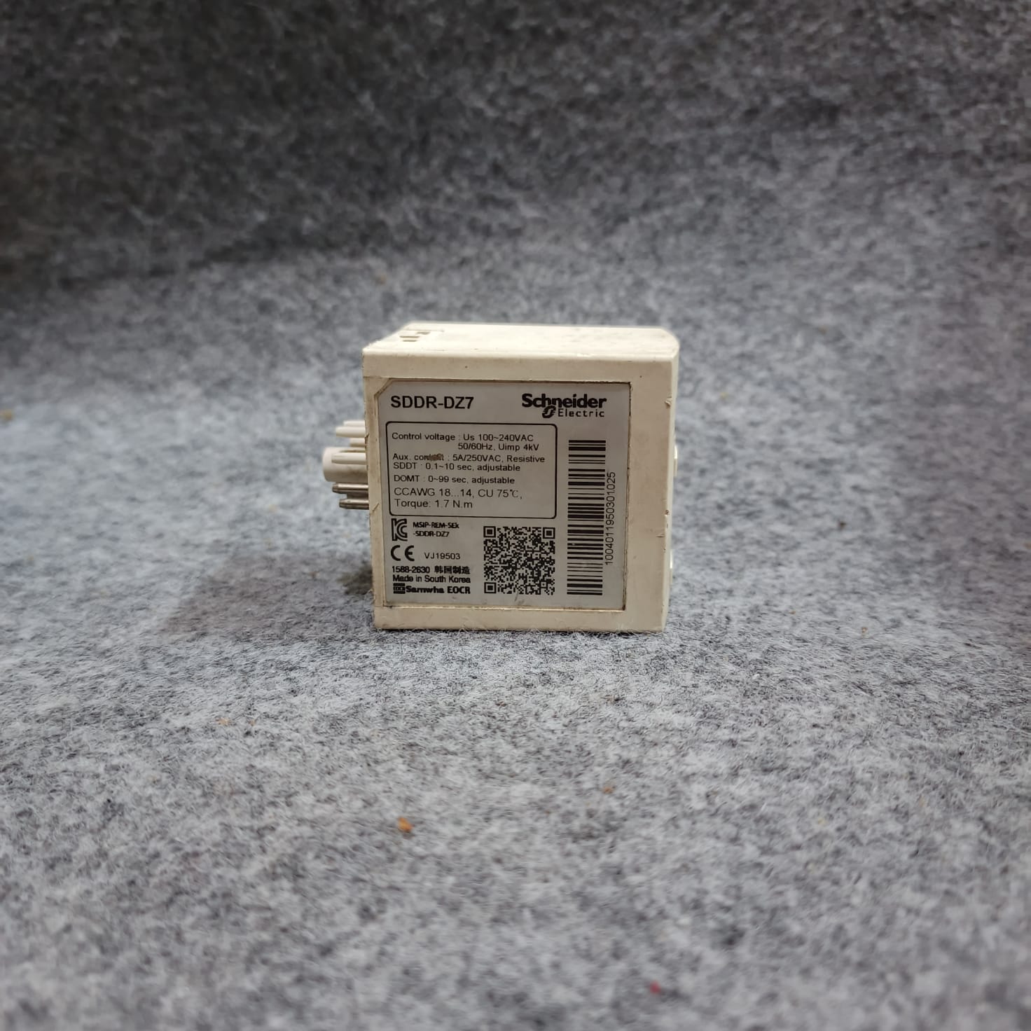 SCHNEIDER SDDR-DZ7 SHUTDOWN AUTO RESTART RELAY 