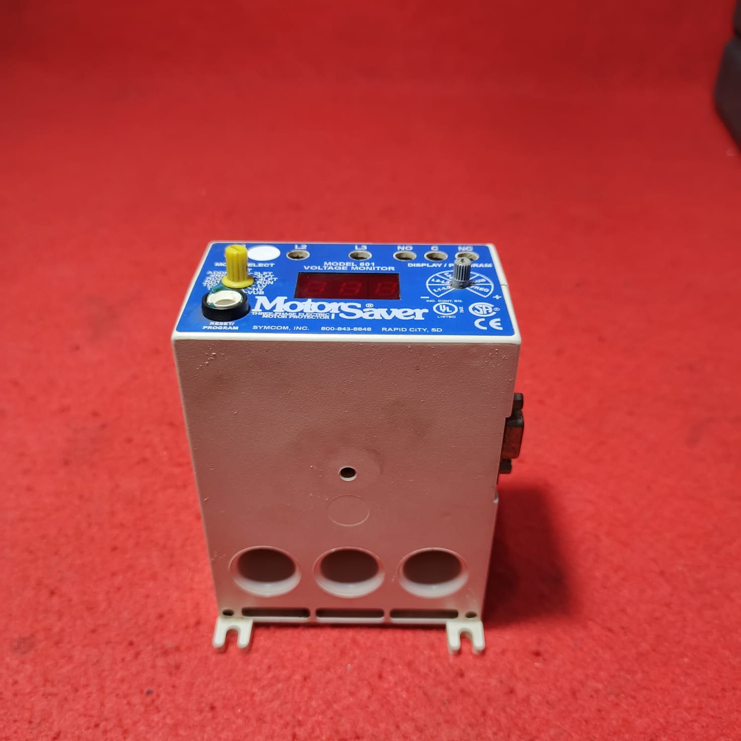 Sycom Motor Saver, 601 Motor Protector Power Monitor, Overload Relay, 3 Phase