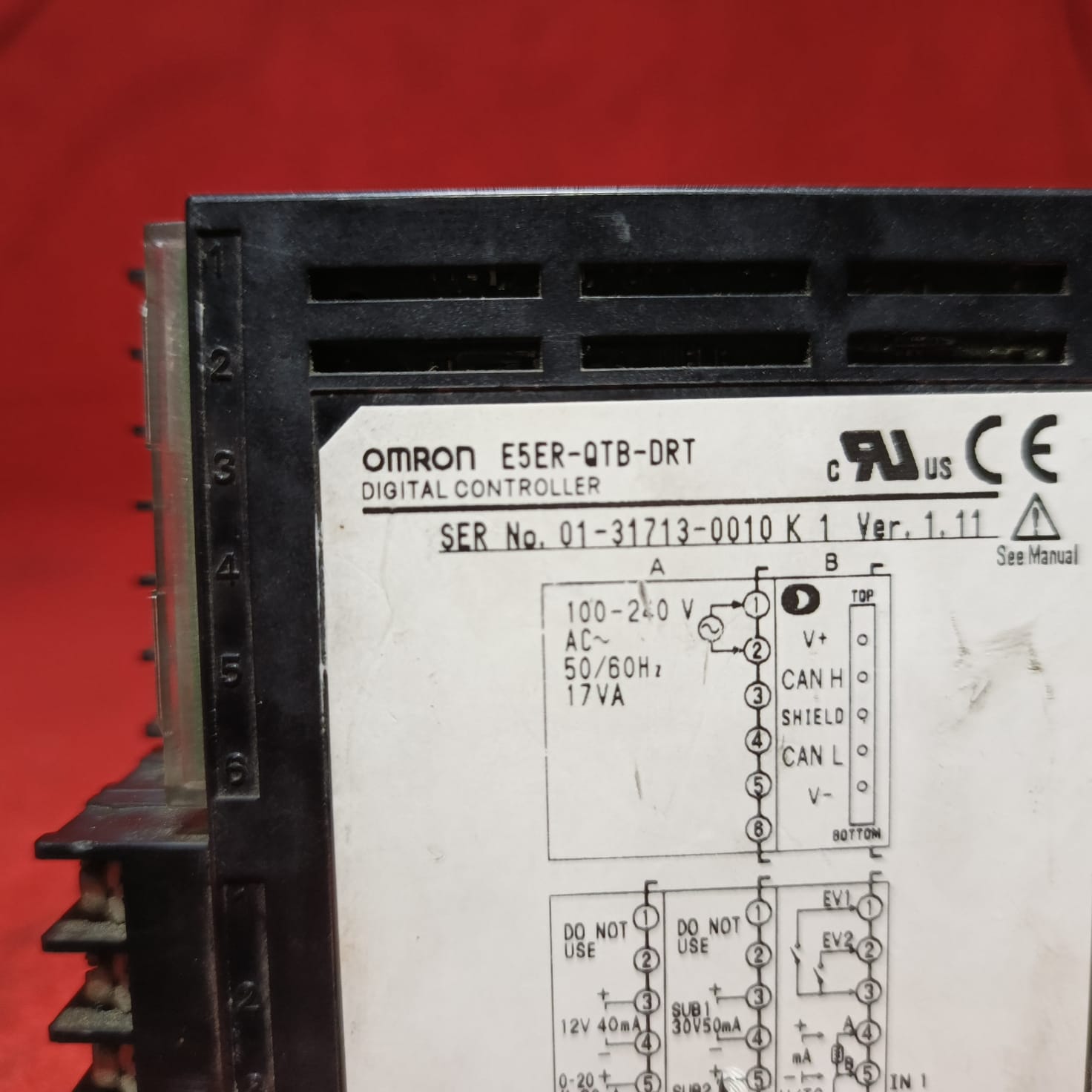 OMRON E5ER-QTB=DRT DIGITAL CONTROLLER 