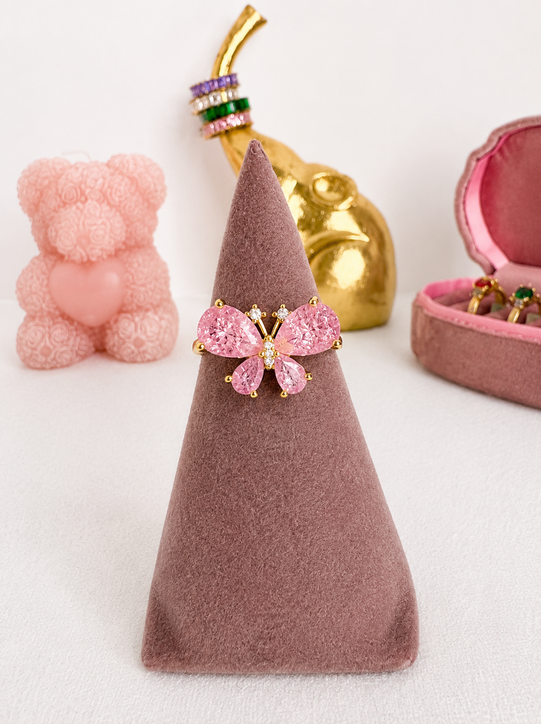 Anillo Mariposa Rosa