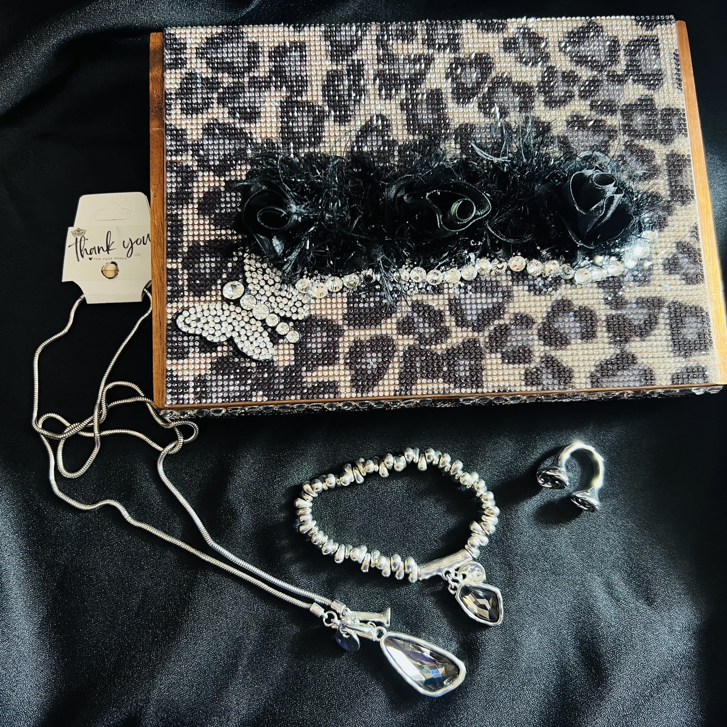 Rhinestone box