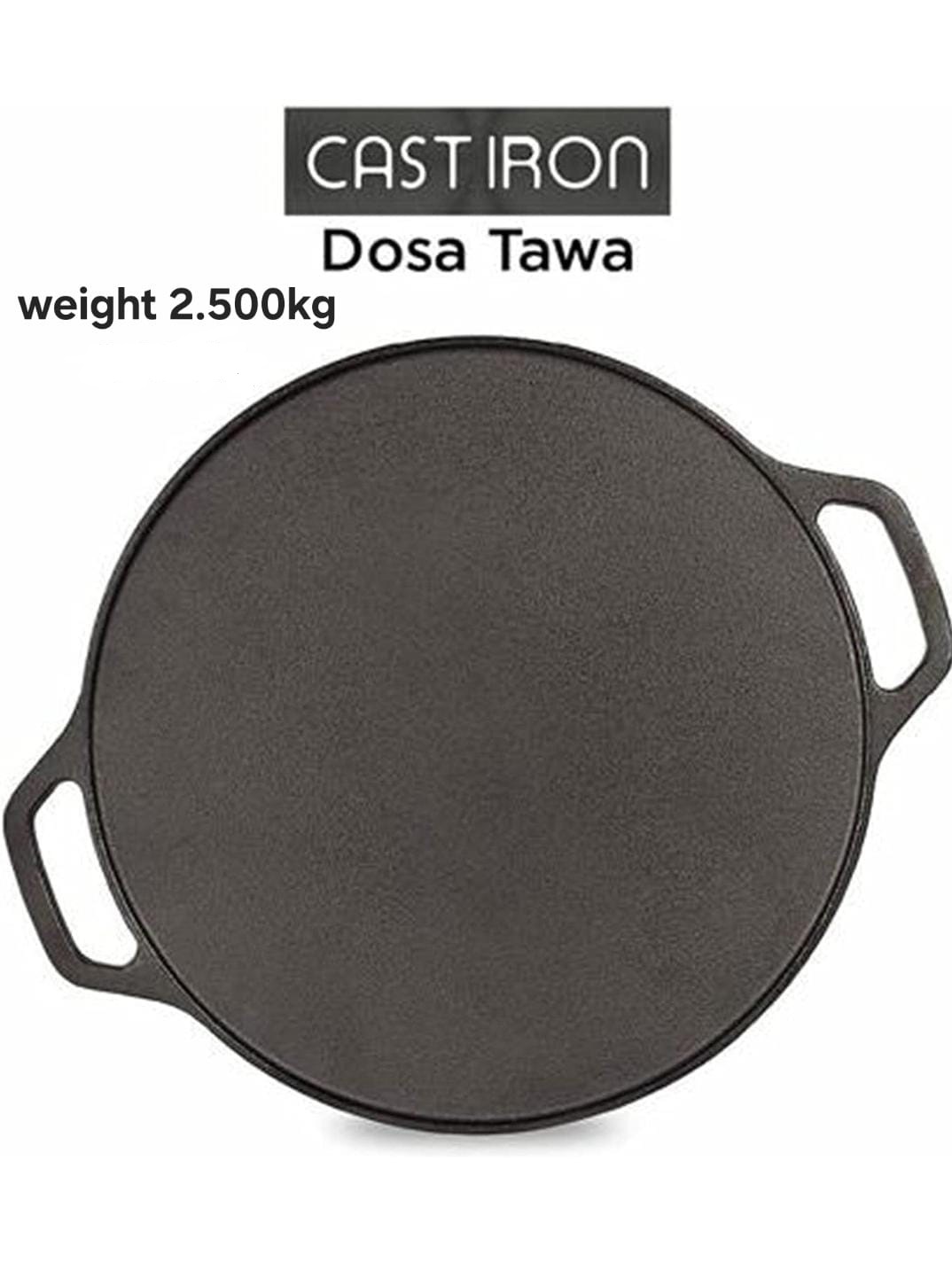 Cast Iron Roti Tawa| Pre-Seasoned Cast Iron Dosa Tawa 30 cm | Chemical-Free, Naturally Non-Stick Pan (Cast Iron Tawa)