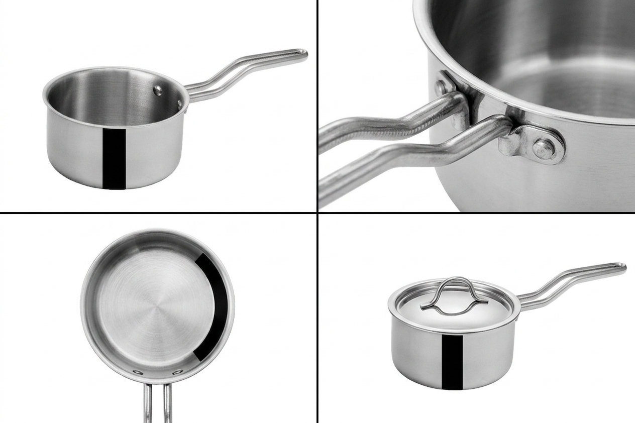 Stainless Steel Multi-Cooktop Saucepan