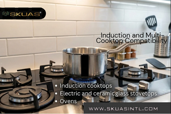 Stainless Steel Multi-Cooktop Saucepan