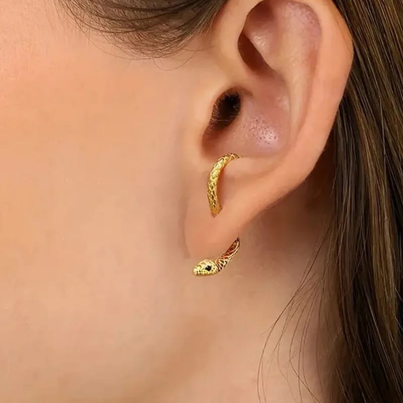 Gold Snake Earrings(Seprable)