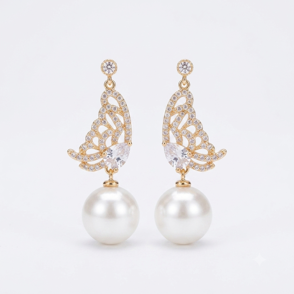 Monarch Pearl Earrings