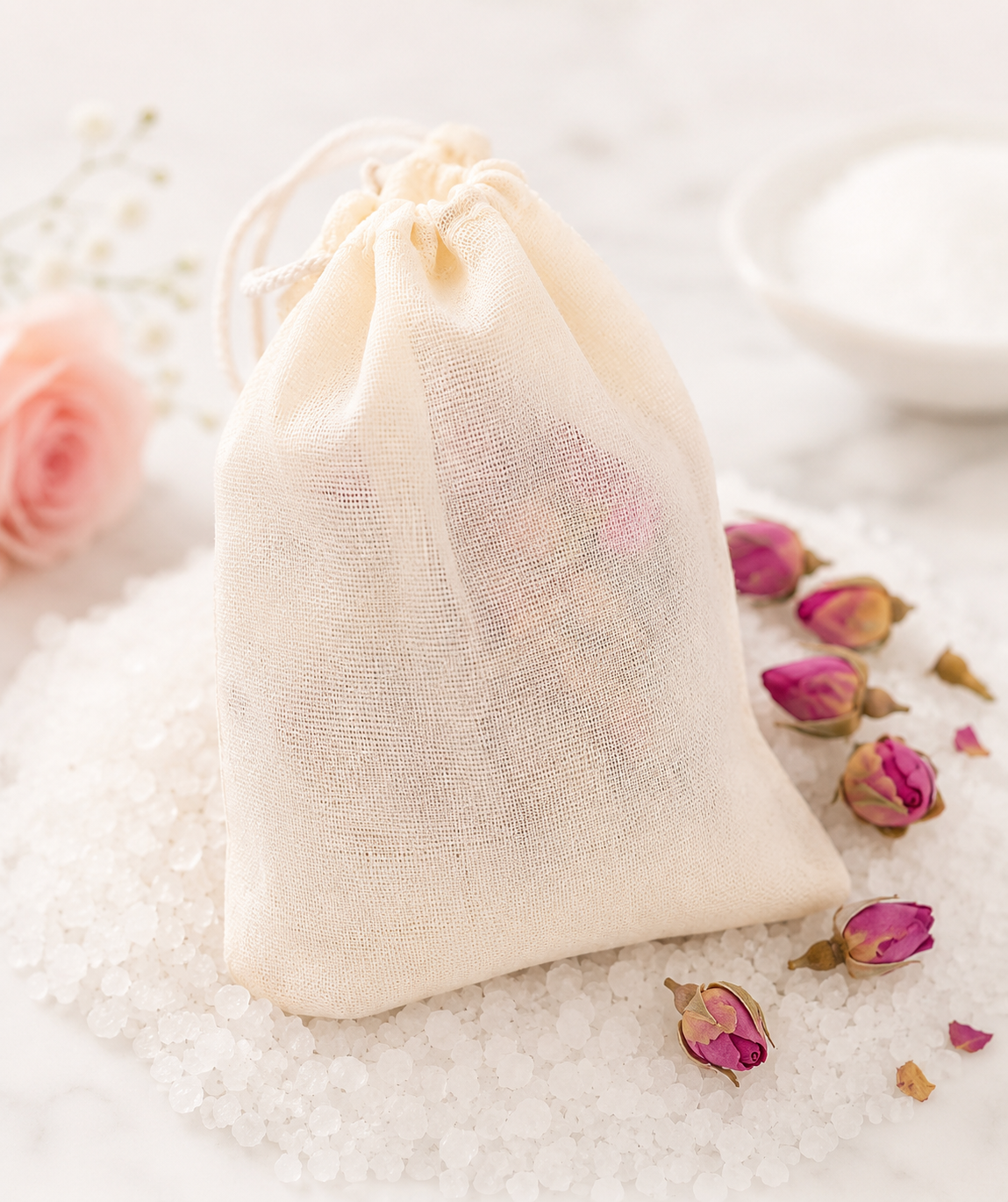 Luxurious Infused Mineral Salt Bath Botanical Bags