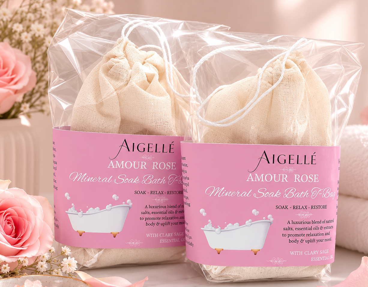 Luxurious Infused Mineral Salt Bath Botanical Bags
