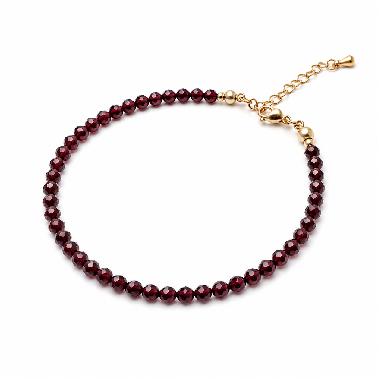 Red Garnet Anklet