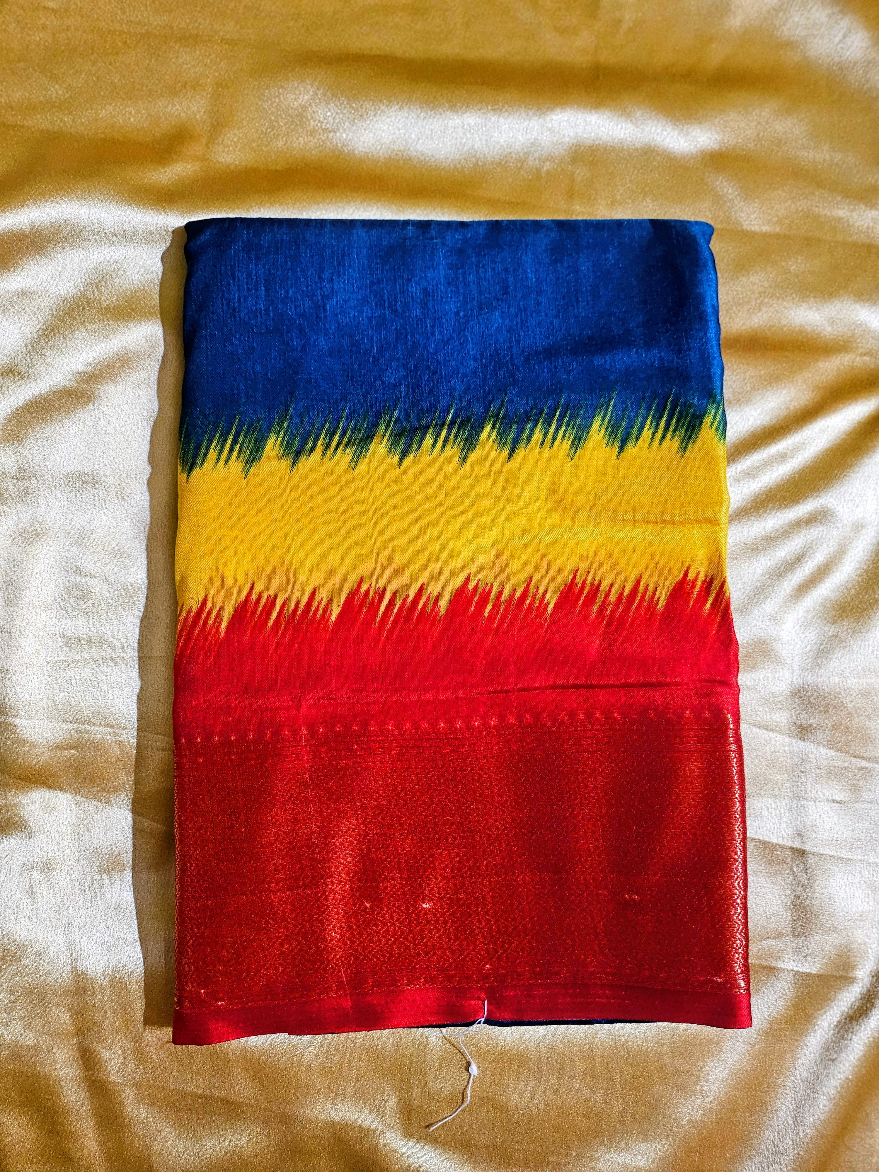 Tri Color Semi Silk