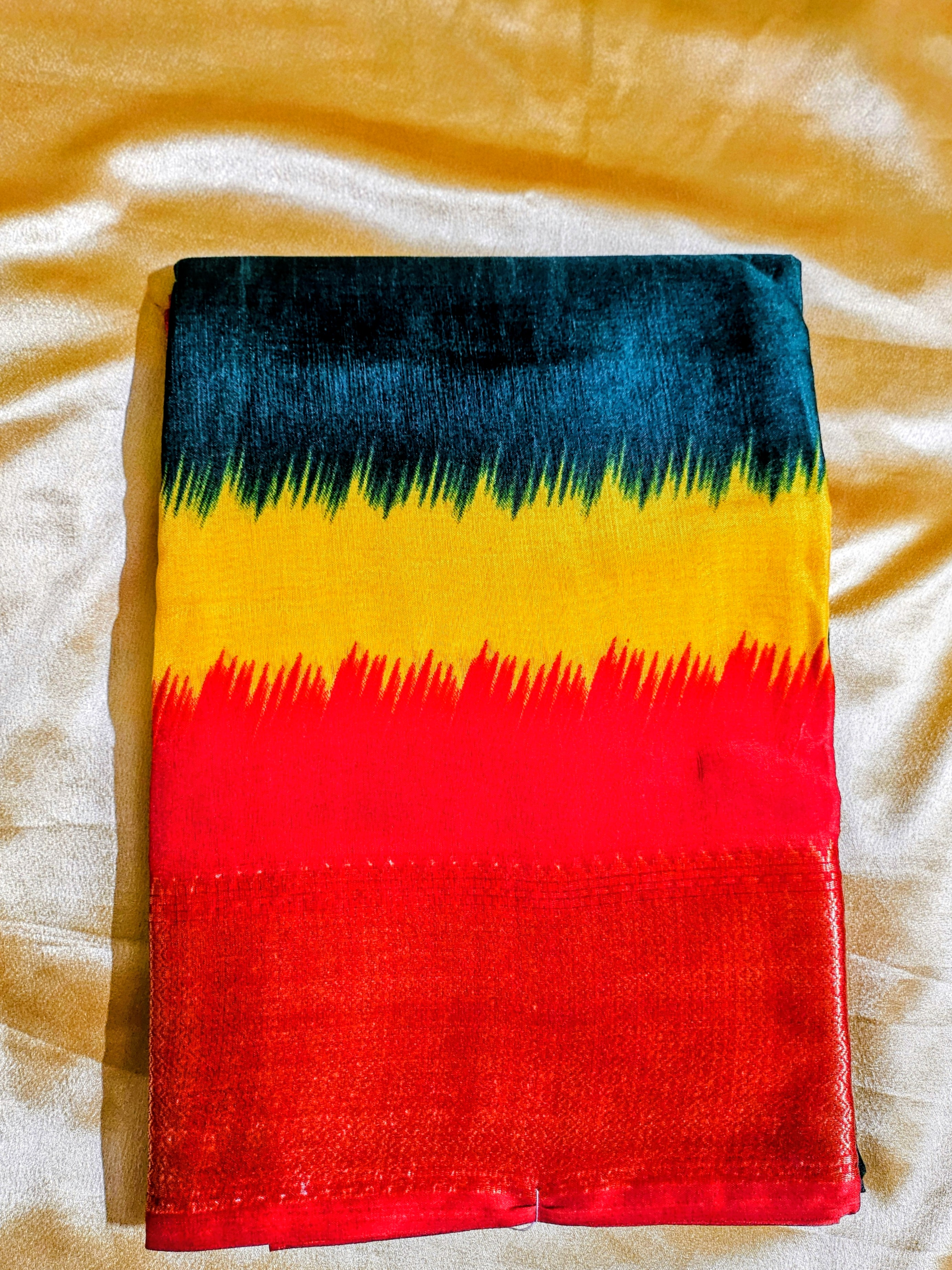 Tri Color Semi Silk