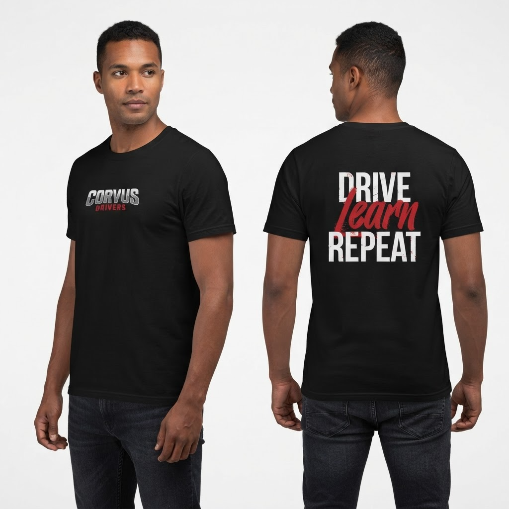 T-shirt Corvus - DriveLearnRepeat