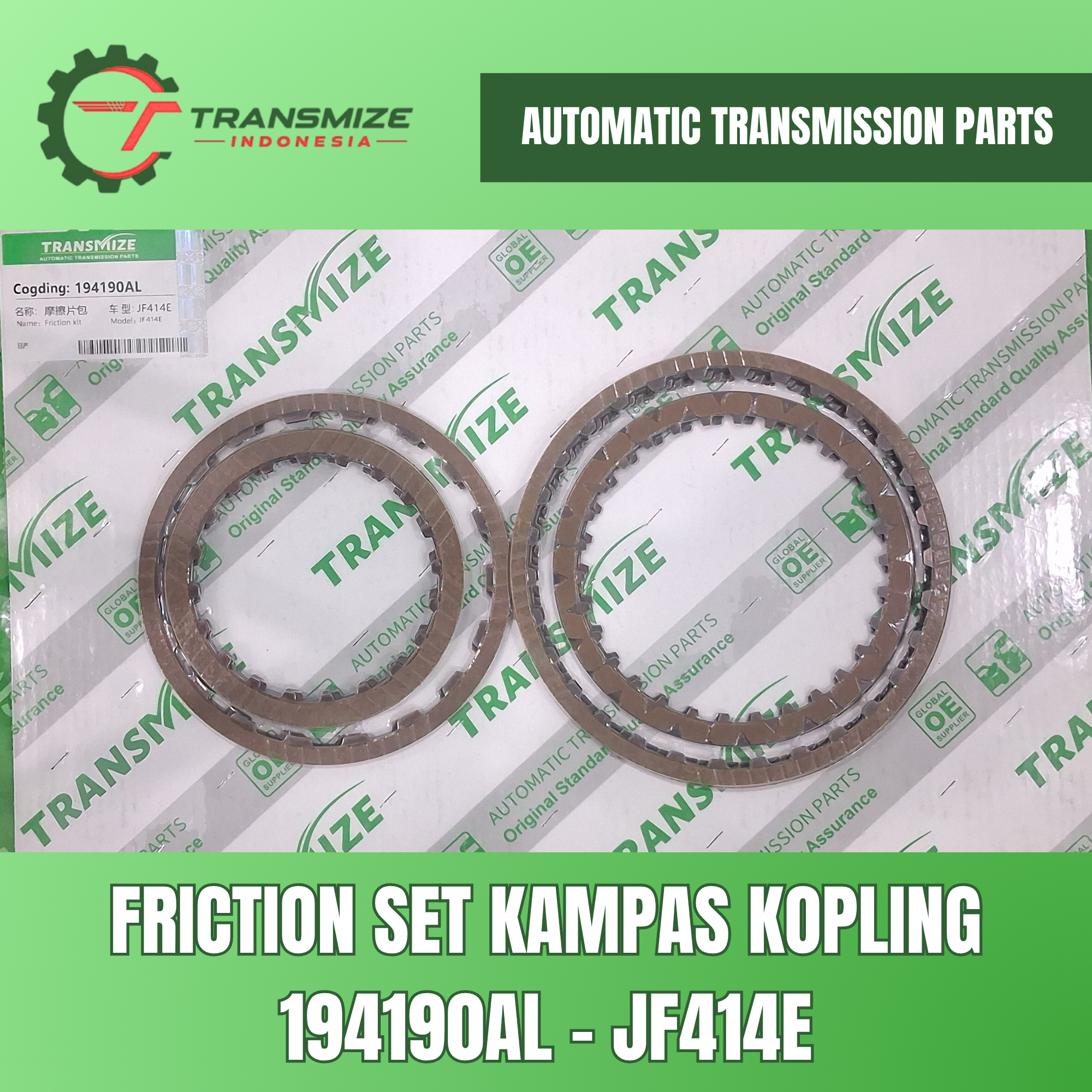 Friction Set Kampas Kopling 194190AL