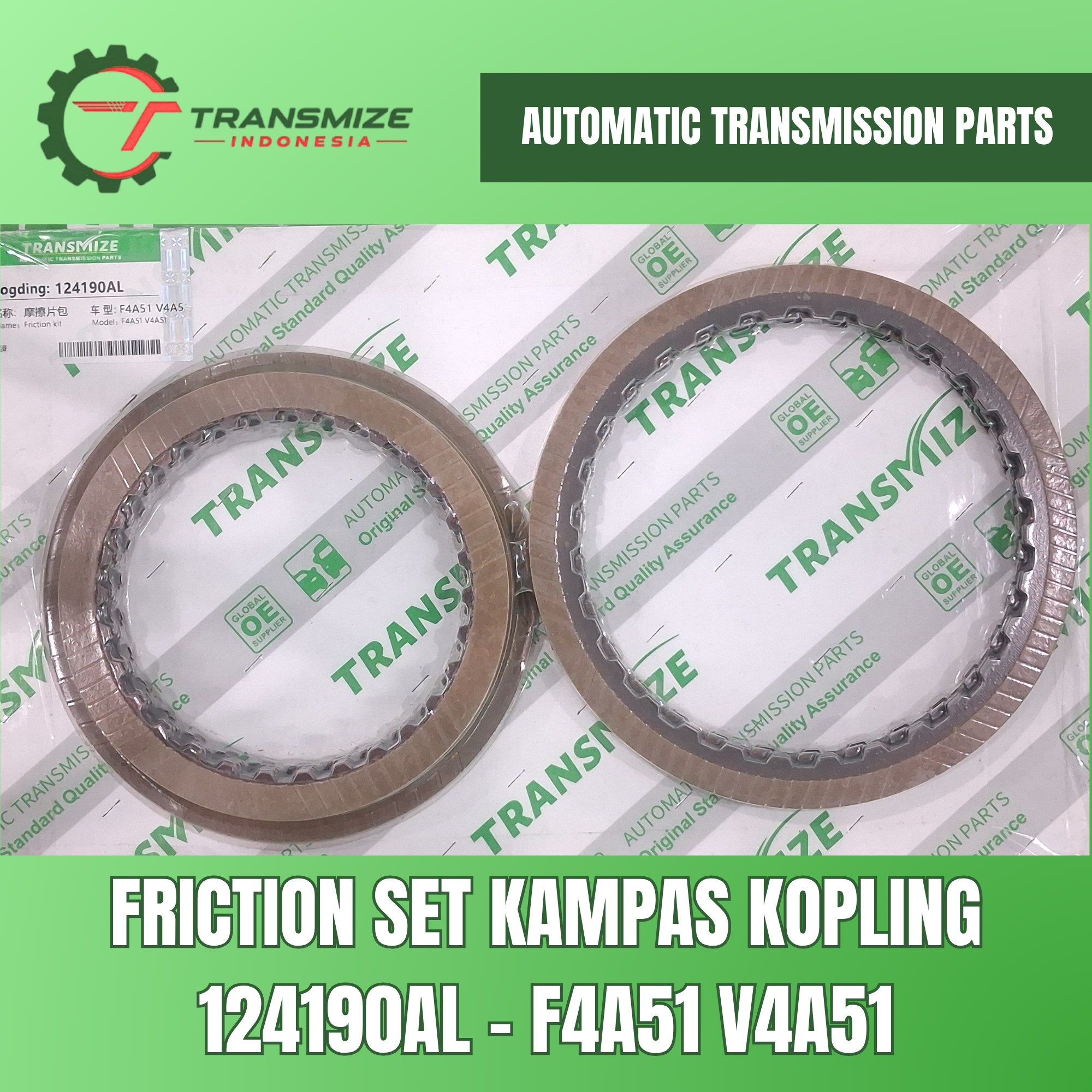 Friction Set Kampas Kopling 124190AL
