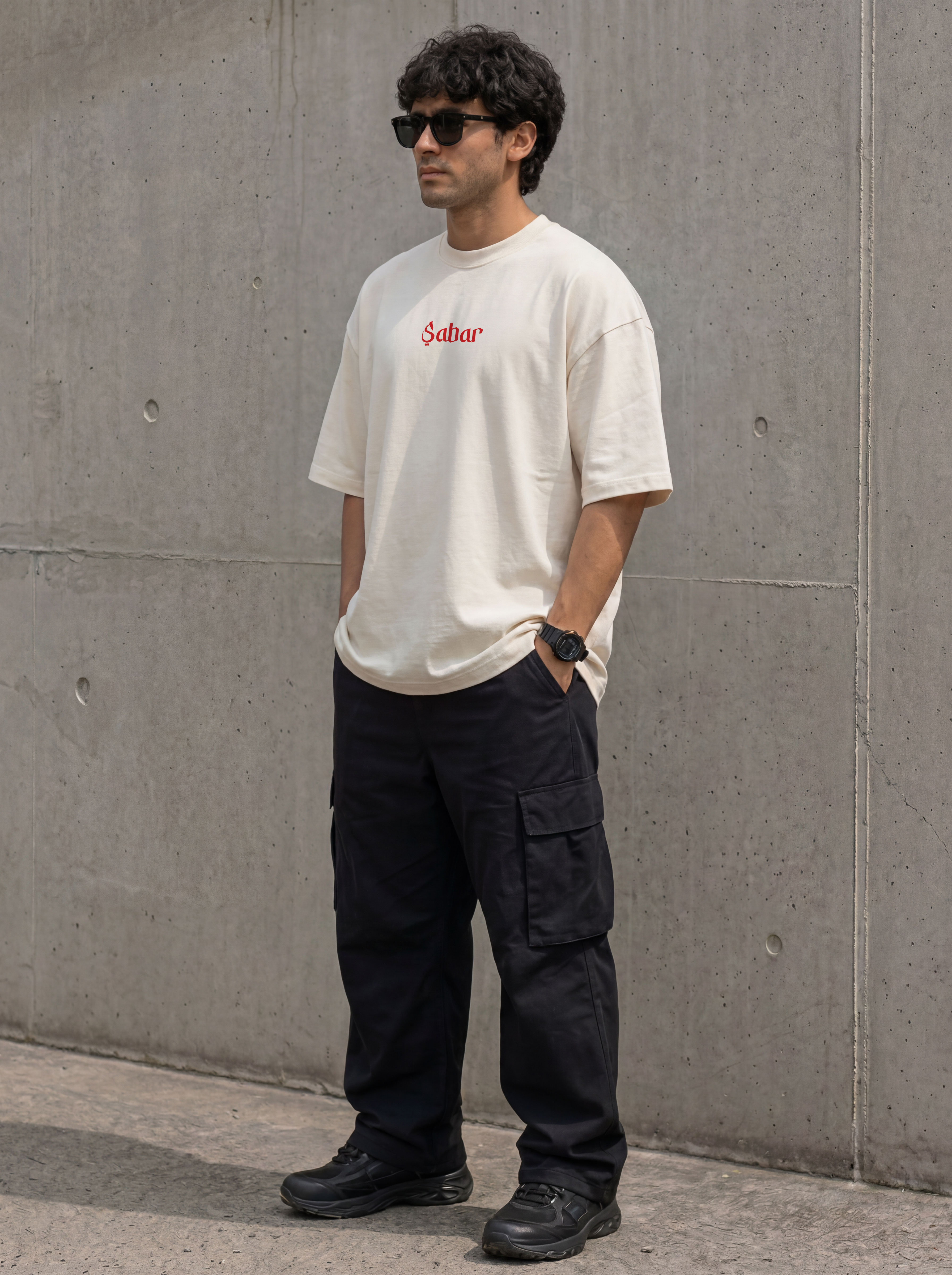 Sabar Oversized Graphic Print Streetwear T-Shirt