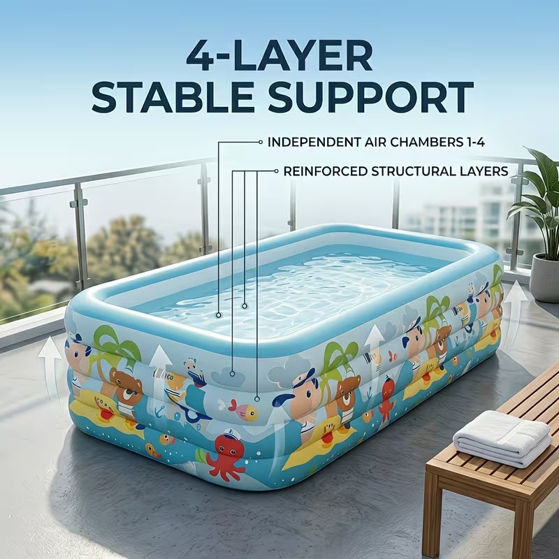 4-Layer Inflatable Pool
