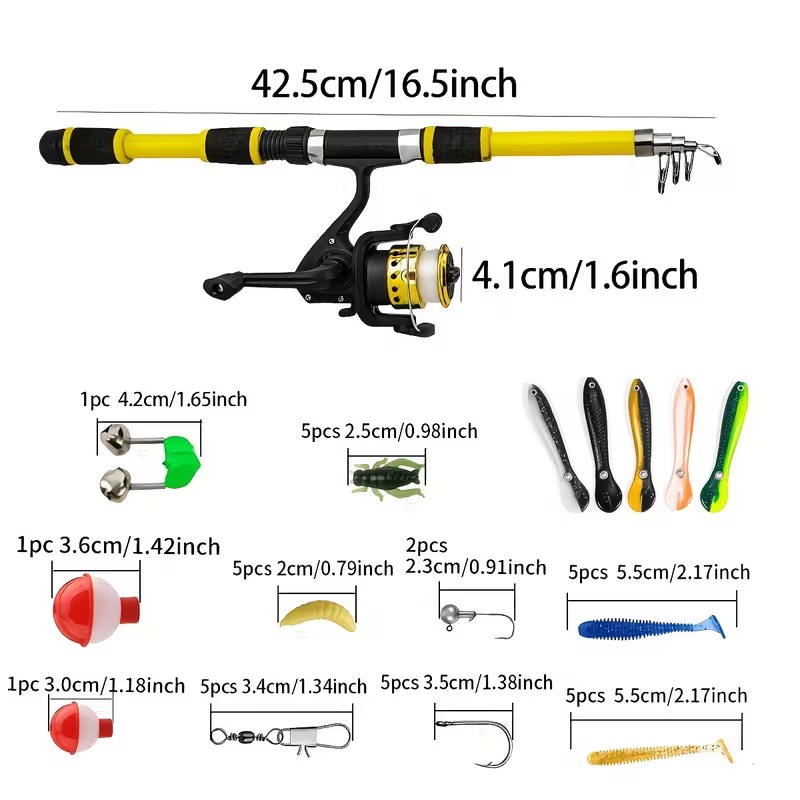 Telescopic Fishing Rod Kit