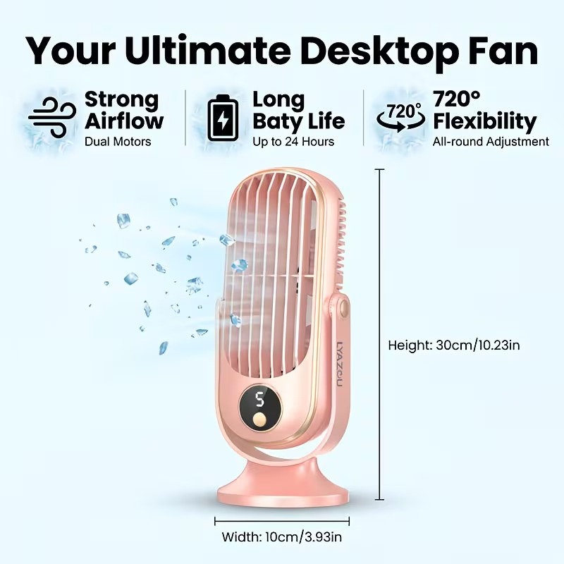 Dual Blade Desk Fan