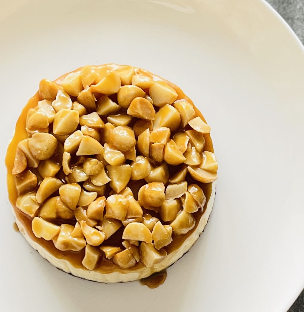 Macadamia Salted Caramel Cheesecake