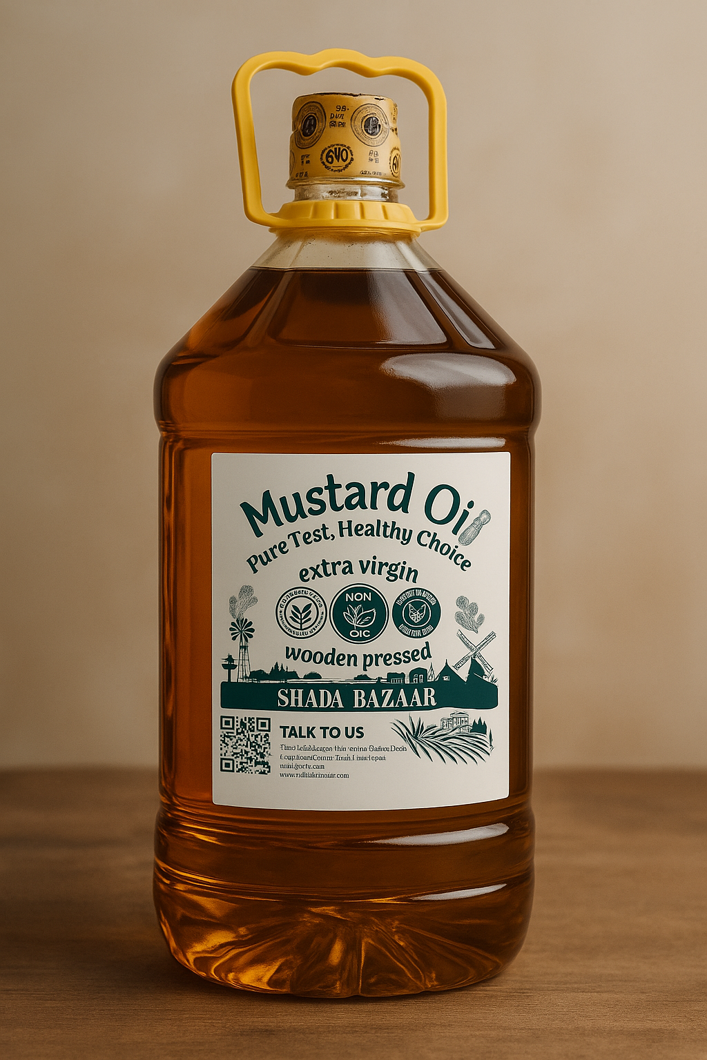 Wooden Pressed Mustard Oil 