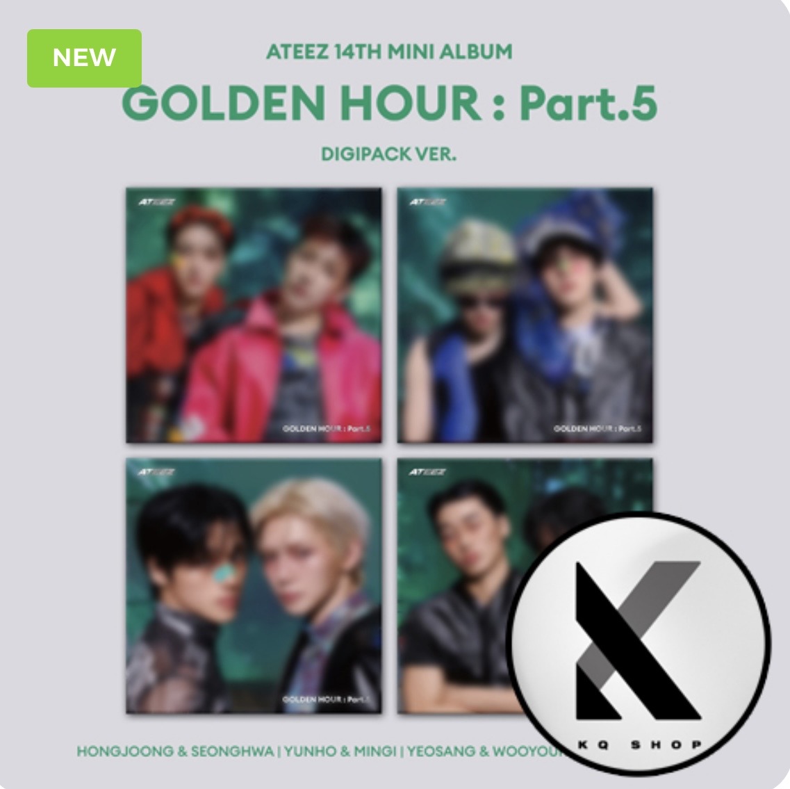 Pre Order ATEEZ – 14th Mini Album [GOLDEN HOUR : Part.5] (Unit DIGIPACK Ver.Random) Select POB
