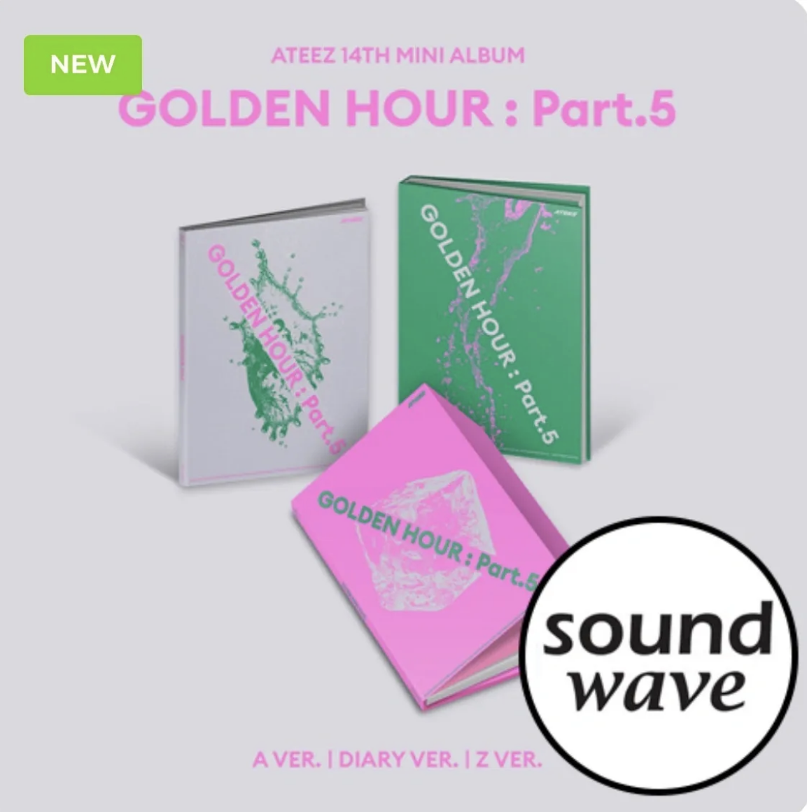 Pre Order ATEEZ – 14th Mini Album [GOLDEN HOUR : Part.5]