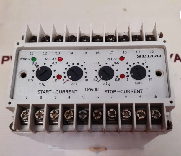 SELCO T2600-01 DUAL CURRENT RELAY (STAR-CURRENT & STOP-CURRENT) 400V