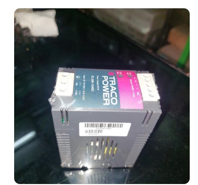 TRACO POWER TCL 060-124DC DIN RAIL POWER SUPPLY 60W 24VDC 2.5A INPUT 18-75VDC