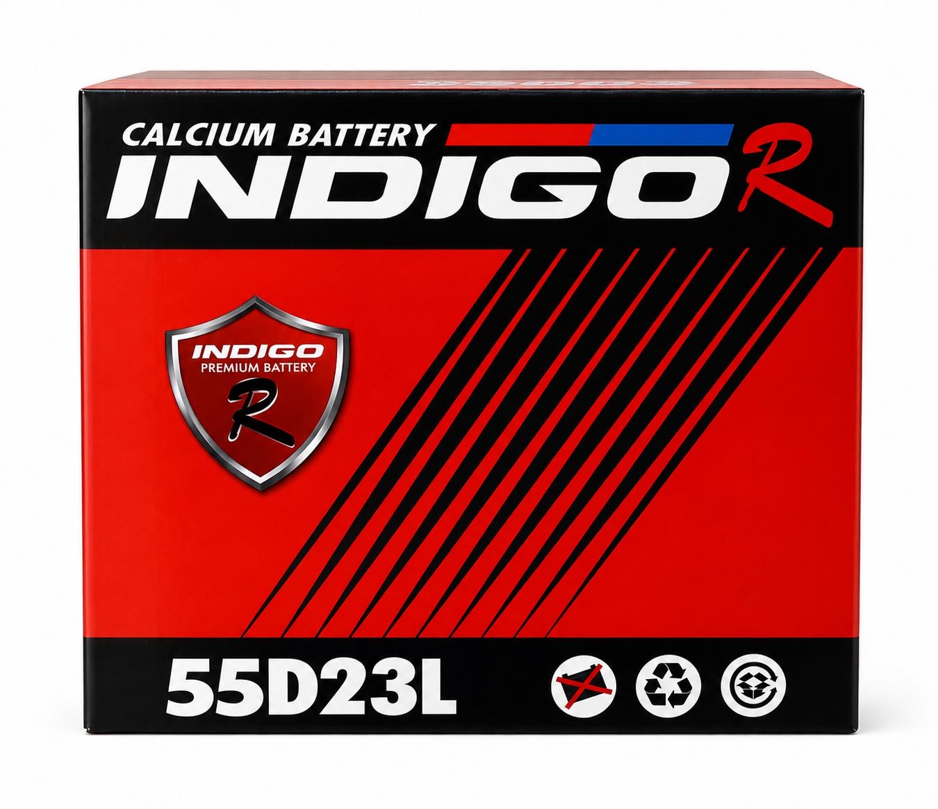 Indigo Calcium Battery 55D23L