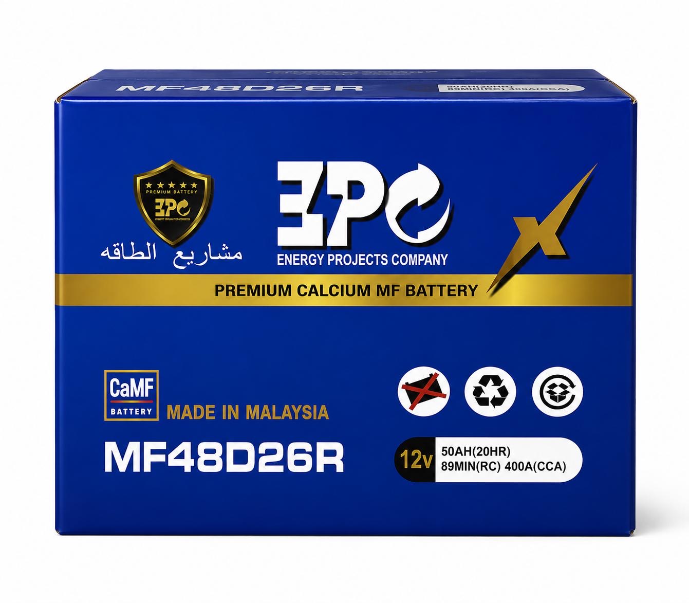 EPC Premium Calcium MF Battery MF48D26R