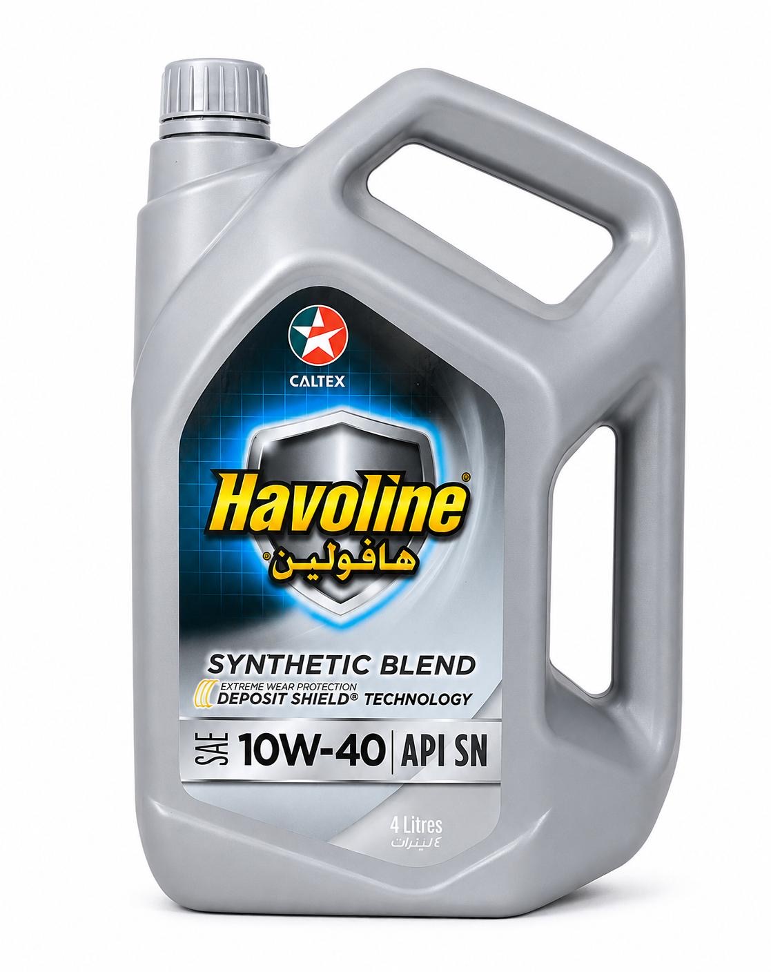 Havoline Synthetic Blend 10W-40 Motor Oil 4L