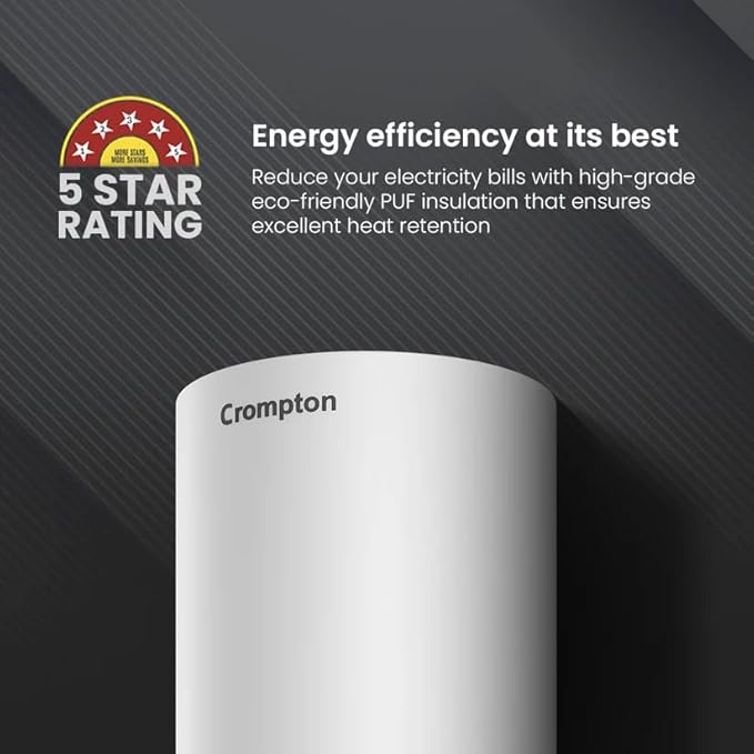 Crompton Regera Vertical 5 Star Storage Water Heater (2000W)