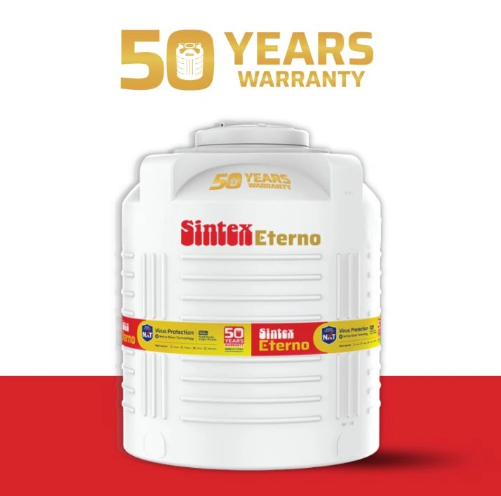 Sintex Eterno Multi-Layer Overhead Water Tank with Active Silver Technology
