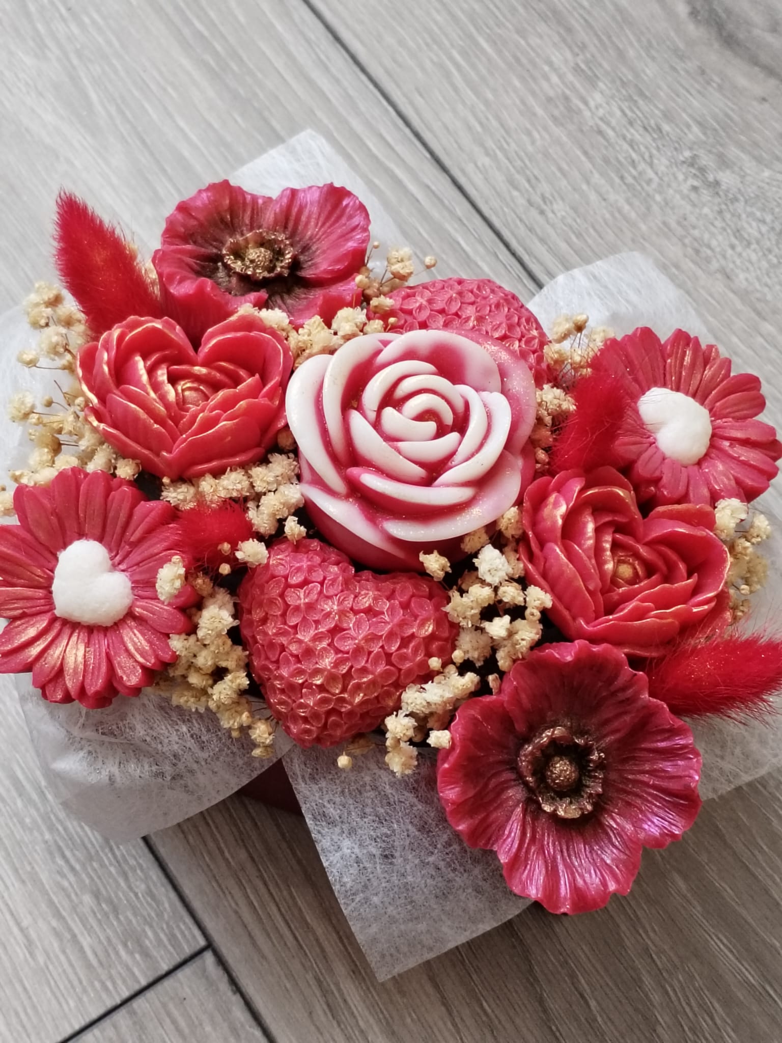 Bouquet rouge - Taille XL