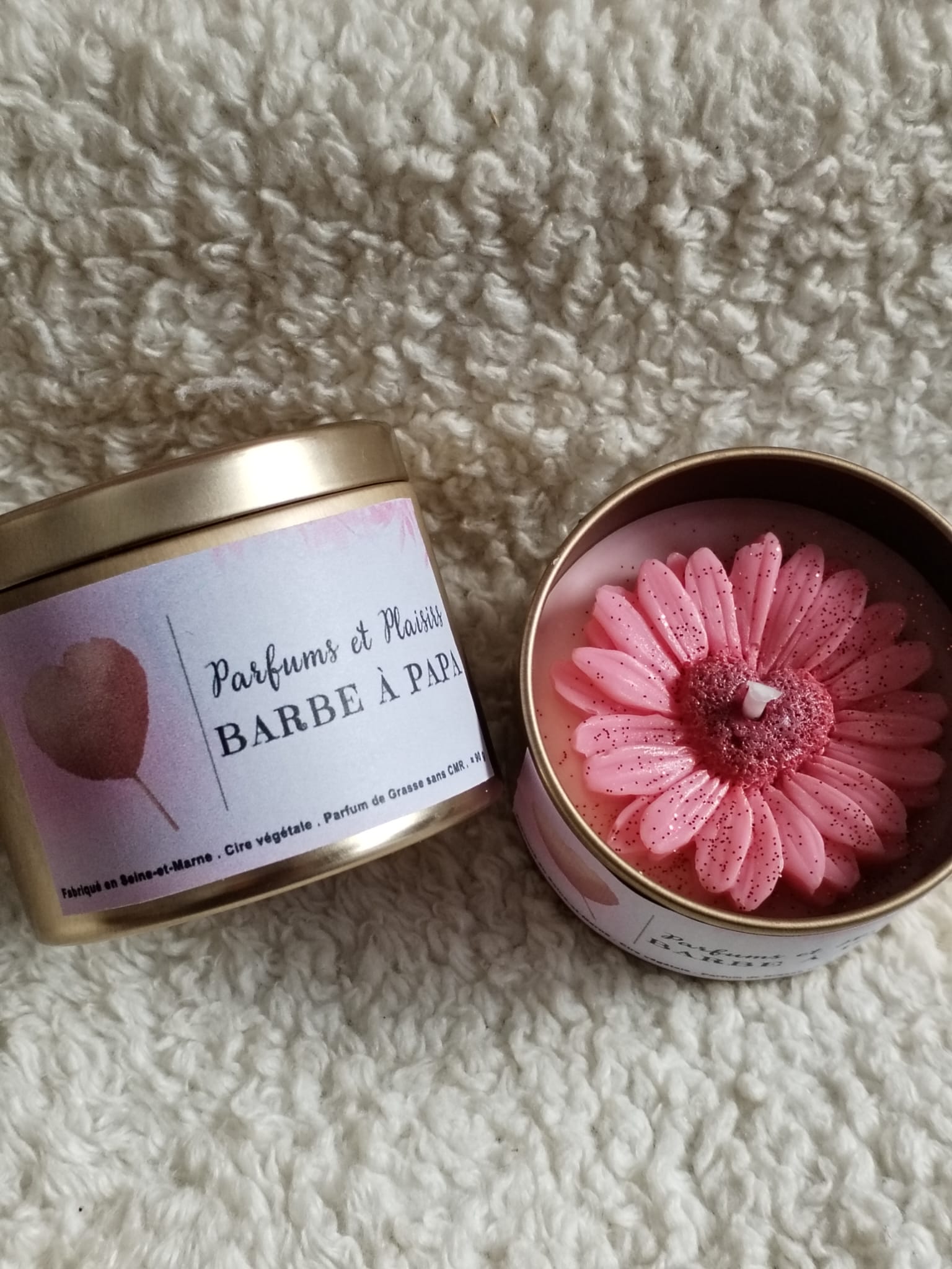 Bougie - Barbe à papa