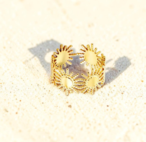 Bague Soleil Dorée