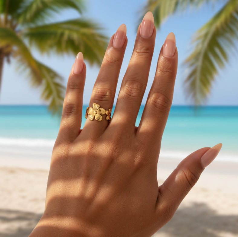 Bague Fleur Dorée
