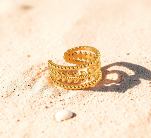 Bague Dorée Bohème