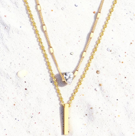 Collier Double Rang Doré