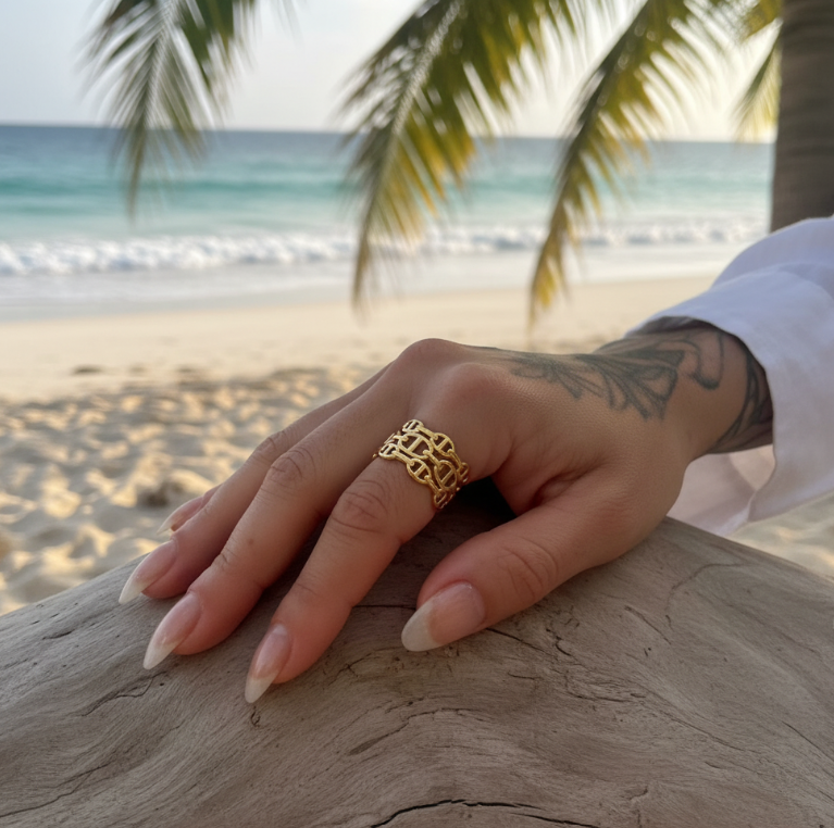 Bague Dorée Bohème