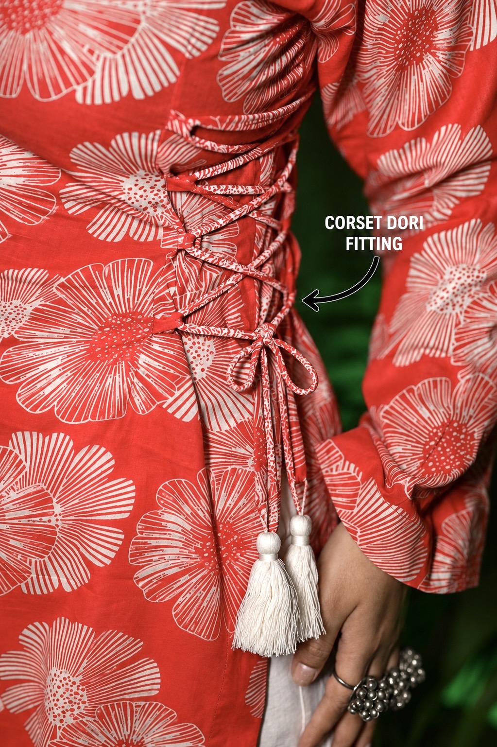 Designer Tomato Short Kurti